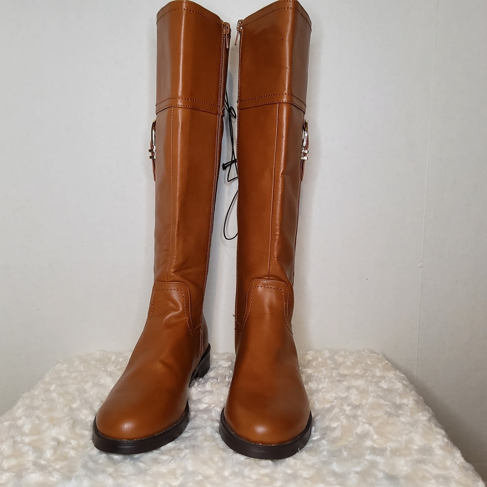 Liz Claiborne Camel Brown Roundup Riding Boots